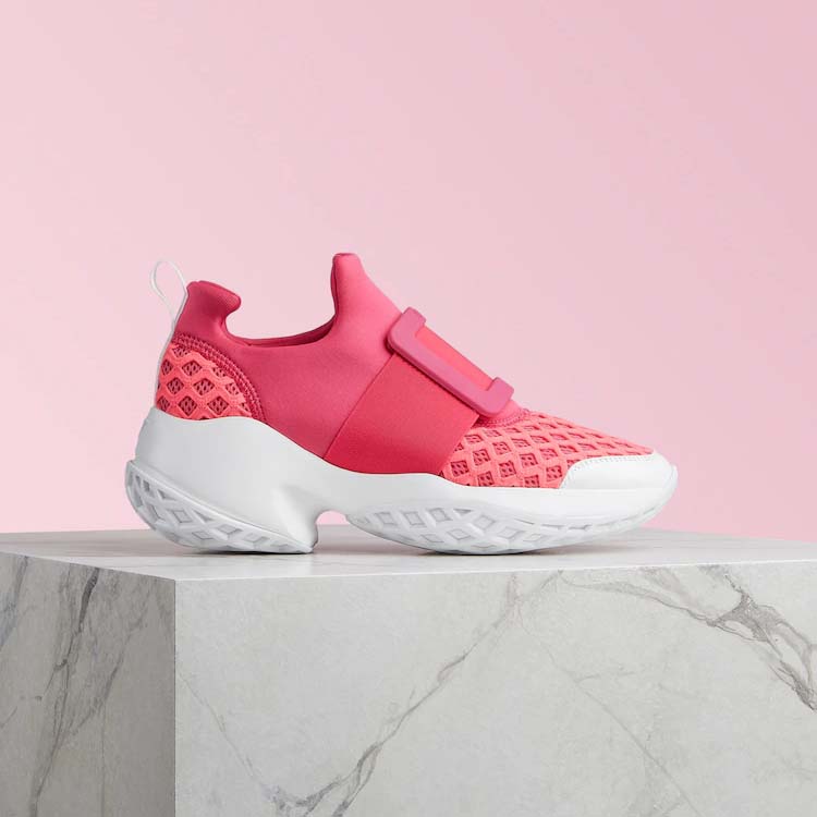 Roger Vivier Women Viv’ Run Sneakers-Rose