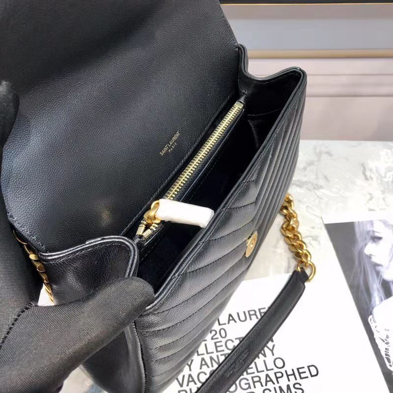 Saint Laurent YSL Classic Medium College Bag Matelasse Leather-Black - image 8