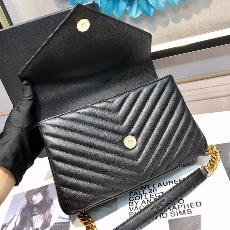 Saint Laurent YSL Classic Medium College Bag Matelasse Leather-Black - image 4