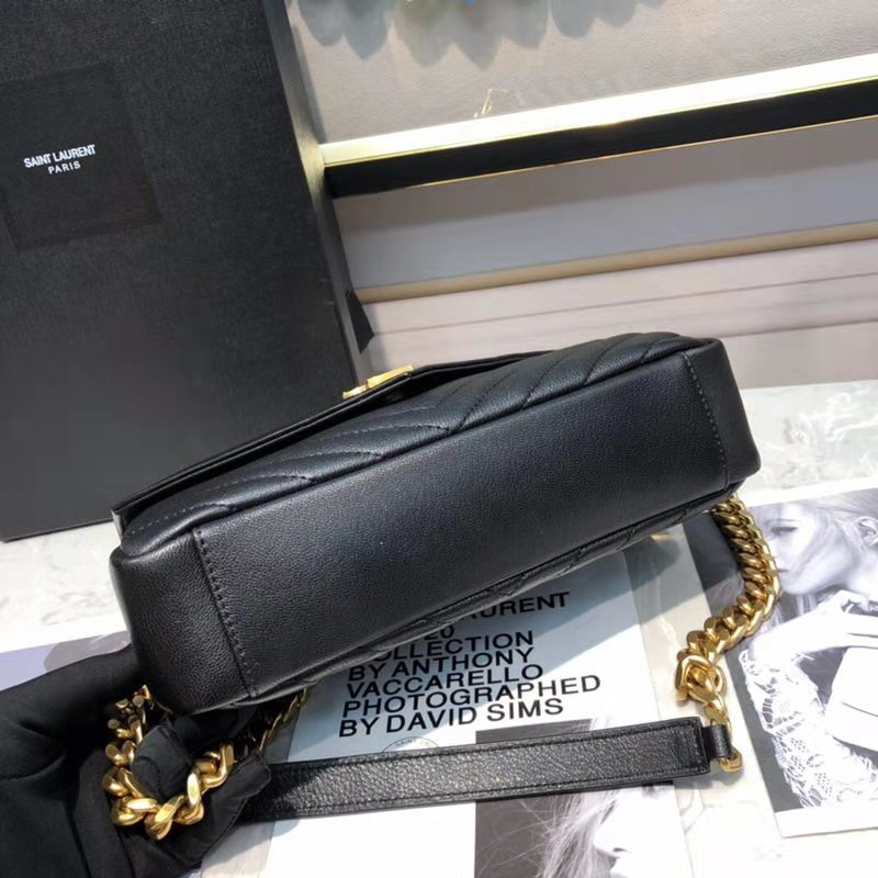 Saint Laurent YSL Classic Medium College Bag Matelasse Leather-Black - image 5