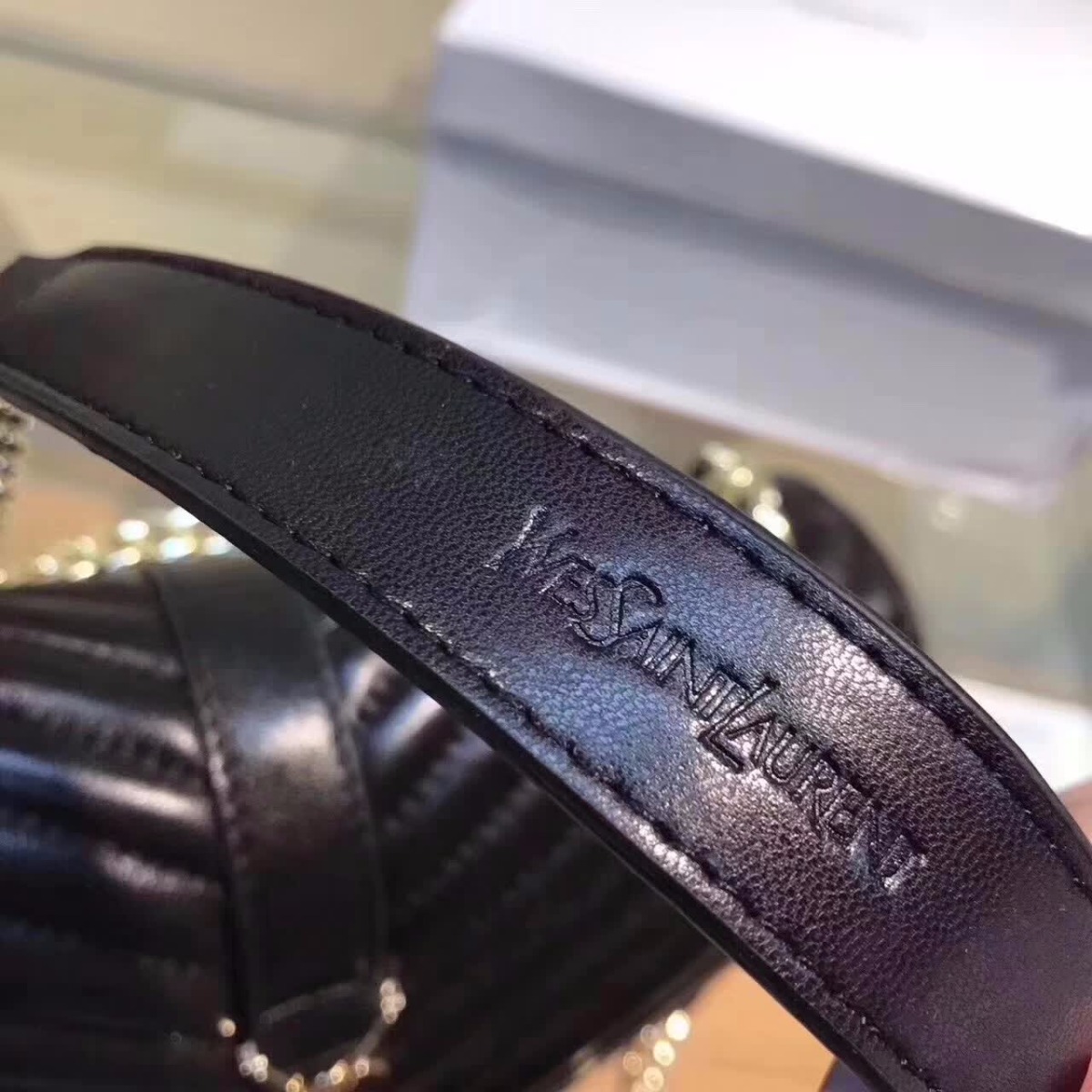 Saint Laurent College Medium In Matelasse Leather-Black - image 7