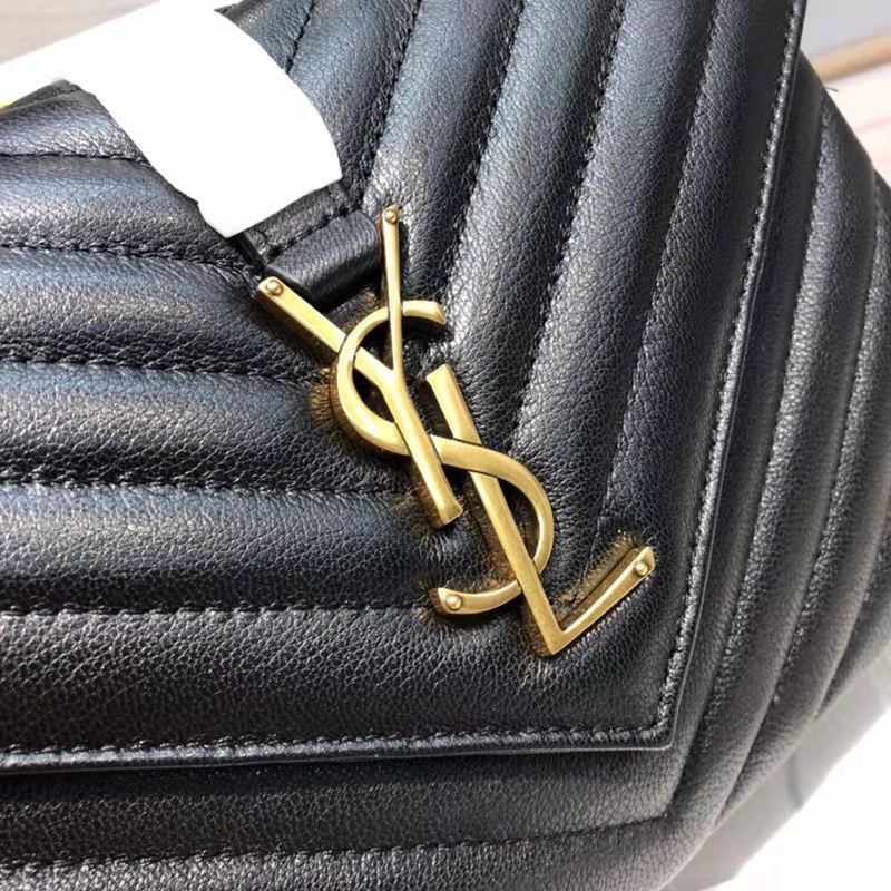 Saint Laurent YSL Classic Medium College Bag Matelasse Leather-Black - image 9