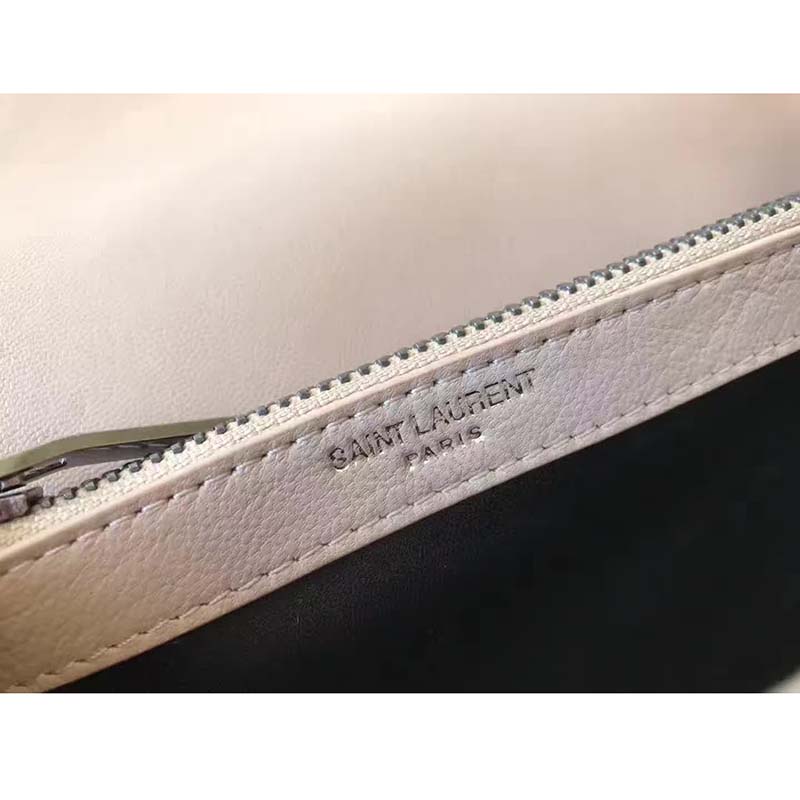 Saint Laurent YSL Classic Medium College Bag Matelasse Leather-Pink - image 5