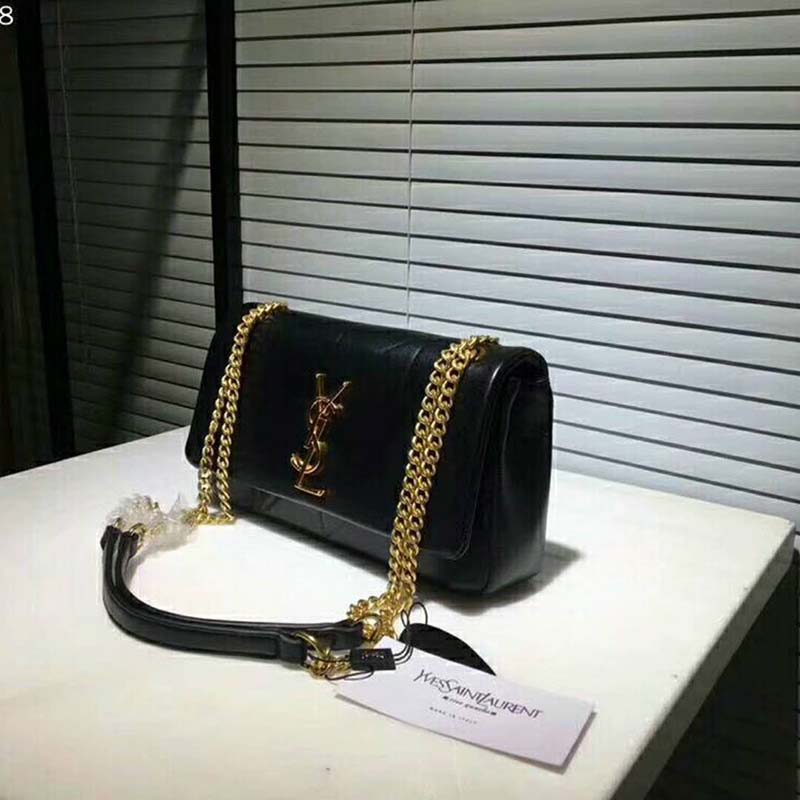 Saint Laurent YSL Medium Jamie Bag in Patchwork Leather-Black - image 5