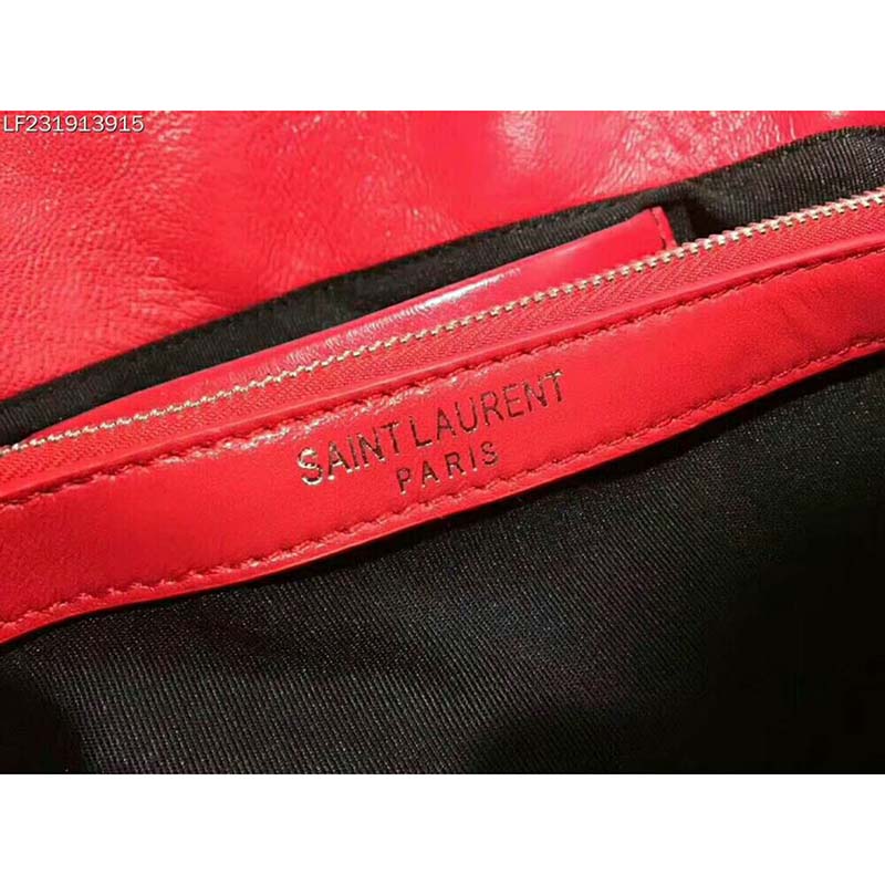 Saint Laurent YSL Medium Jamie Bag in Patchwork Leather-Red - image 10