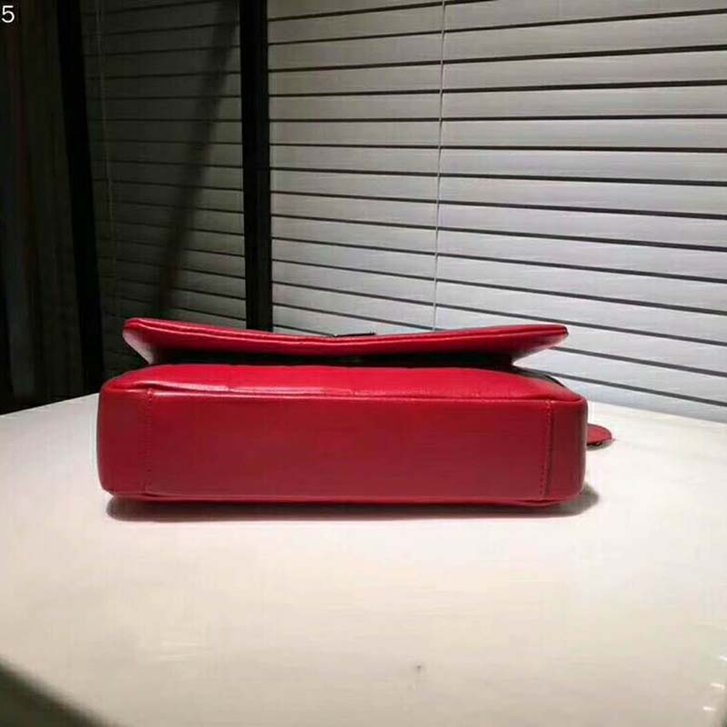 Saint Laurent YSL Medium Jamie Bag in Patchwork Leather-Red - image 4
