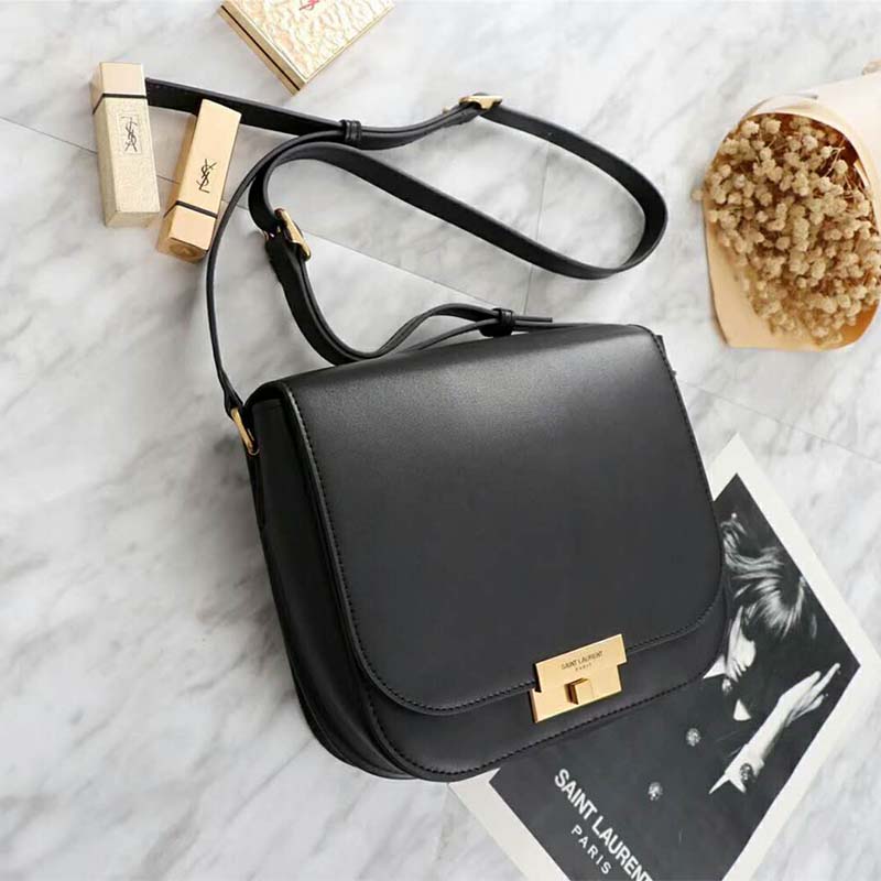 Saint Laurent YSL Women Betty Satchel in Smooth Leather-Black - image 4