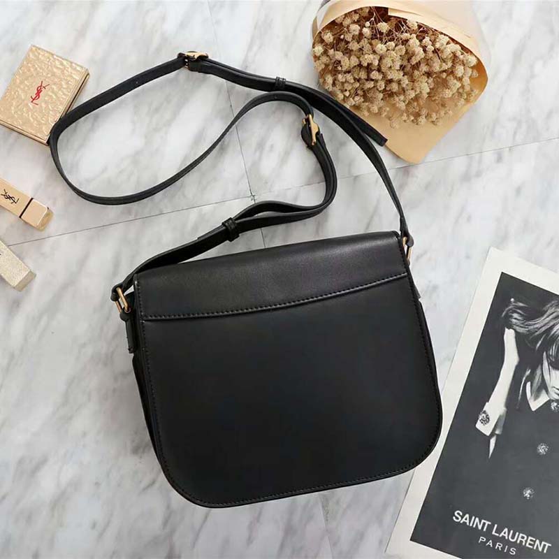 Saint Laurent YSL Women Betty Satchel in Smooth Leather-Black - image 5
