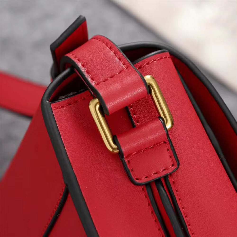 Saint Laurent YSL Women Betty Satchel in Smooth Leather-Red - image 9