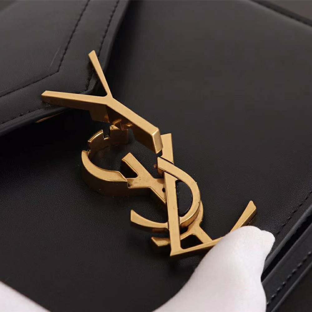 Saint Laurent YSL Women Cassandra Monogram Clasp Bag Smooth-Black - image 7