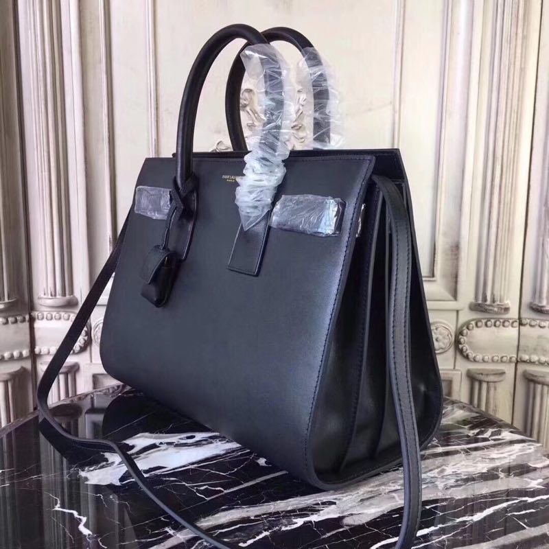 Saint Laurent YSL Women Classic Sac De Jour Small Grain De Poudre Embossed - image 4