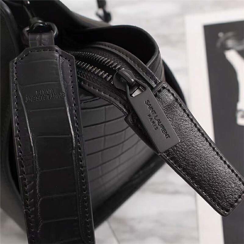 Saint Laurent YSL Women Downtown Small Cabas Smooth Crocodile Embossed - image 7