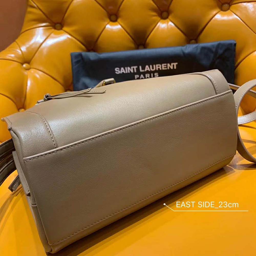 Saint Laurent YSL Women East Side Small Tote Smooth-Sandy - image 9