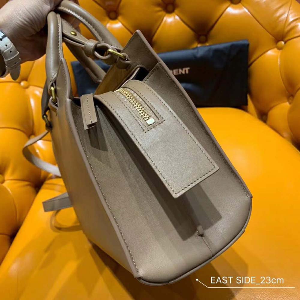 Saint Laurent YSL Women East Side Small Tote Smooth-Sandy - image 10