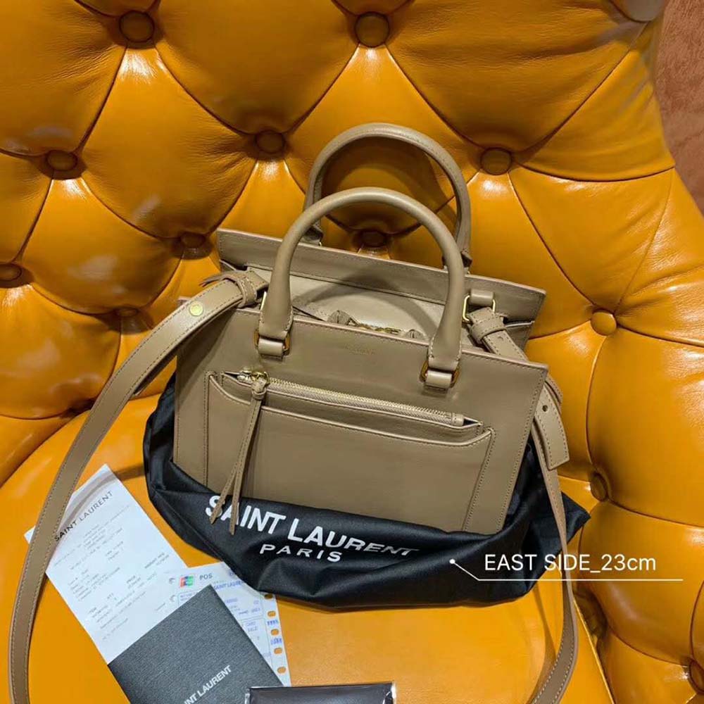 Saint Laurent YSL Women East Side Small Tote Smooth-Sandy - image 8