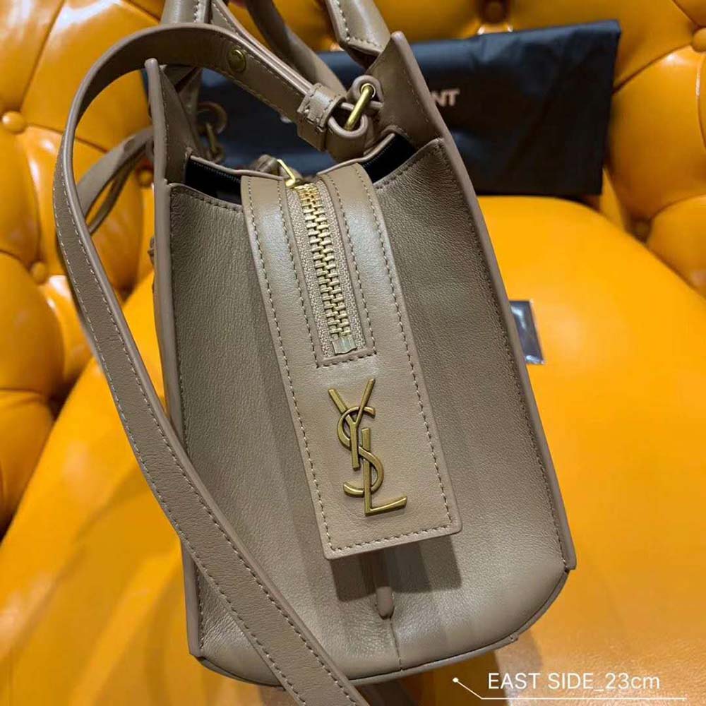 Saint Laurent YSL Women East Side Small Tote Smooth-Sandy - image 7