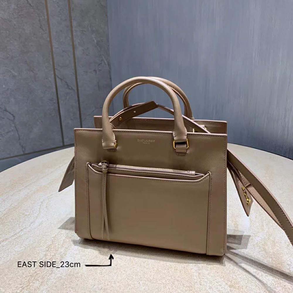 Saint Laurent YSL Women East Side Small Tote Smooth-Sandy - image 11