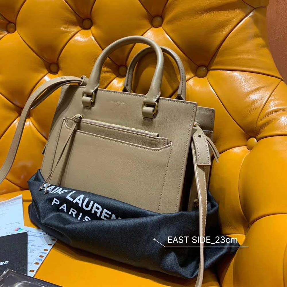 Saint Laurent YSL Women East Side Small Tote Smooth-Sandy - image 6