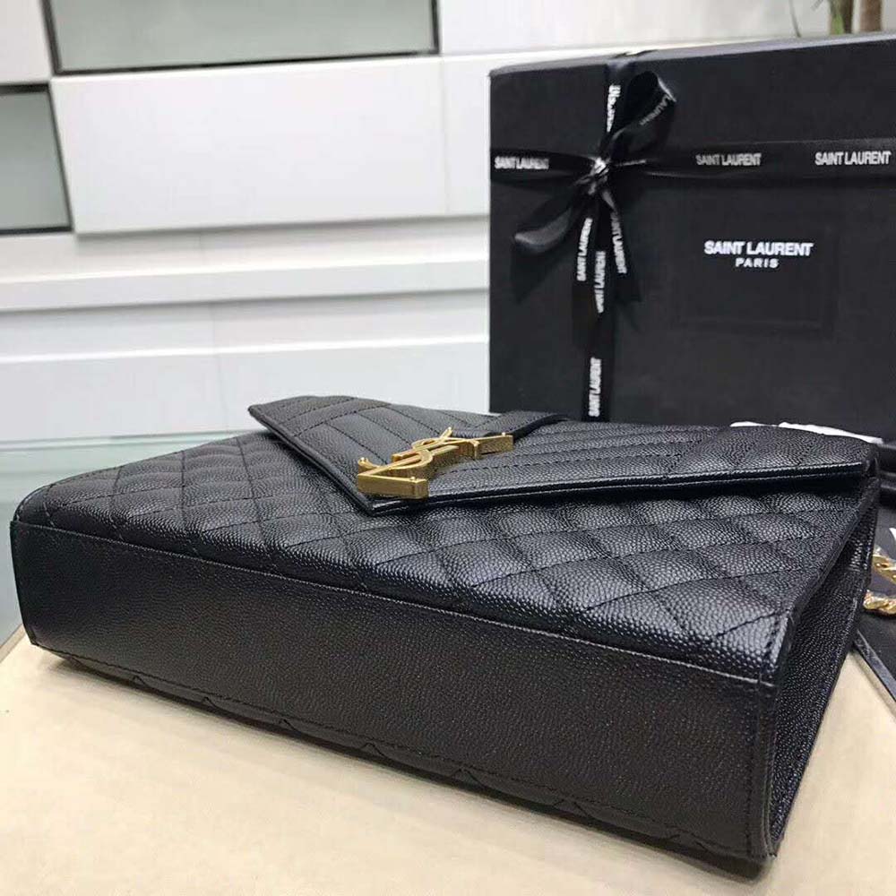 Saint Laurent YSL Women Envelope Medium Bag Grain De Poudre Embossed - image 5