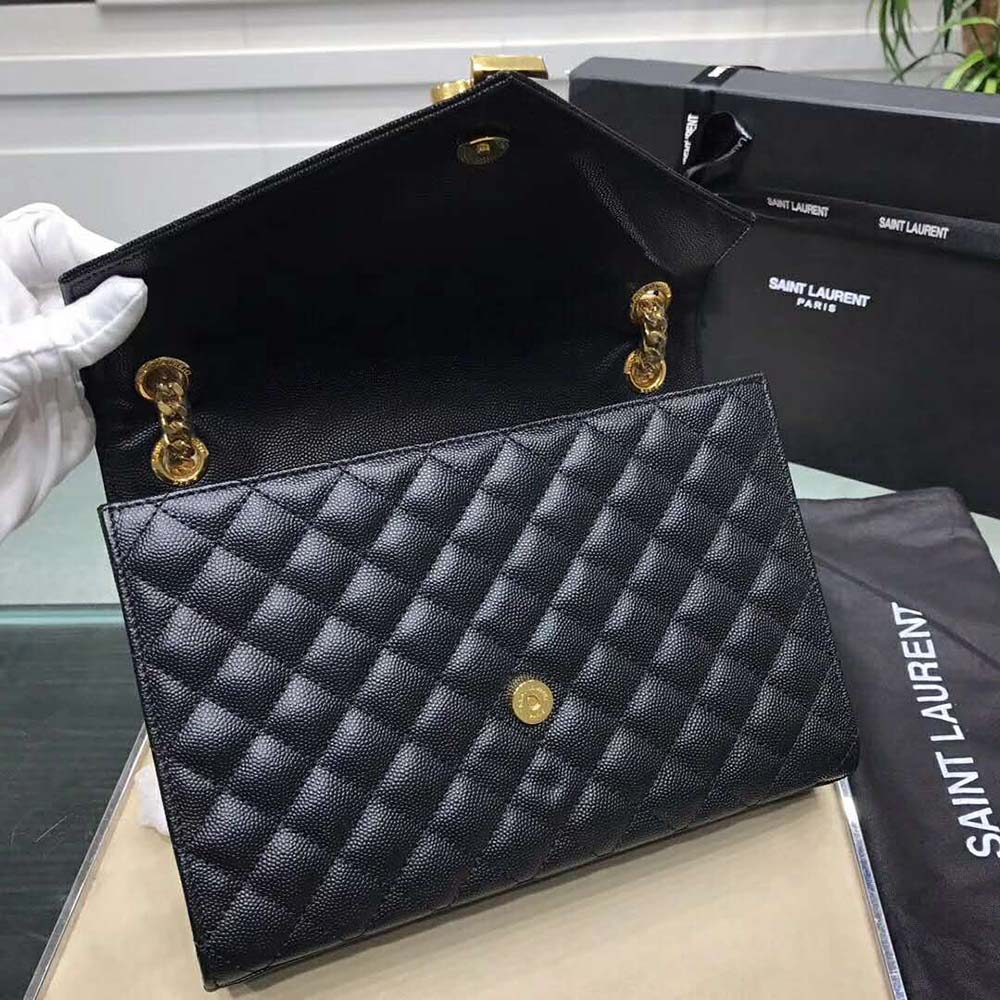 Saint Laurent YSL Women Envelope Medium Bag Grain De Poudre Embossed - image 6
