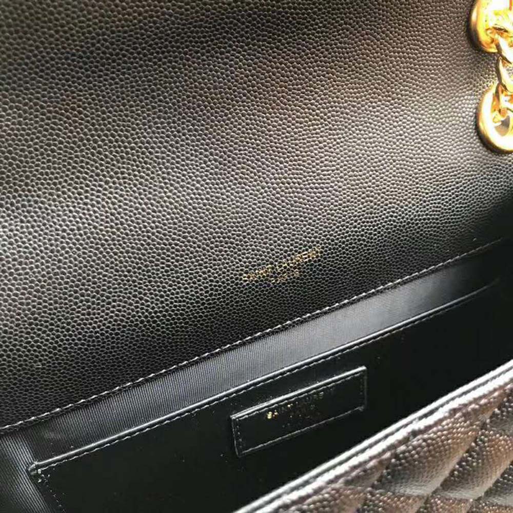 Saint Laurent YSL Women Envelope Small Grain De Poudre Embossed - image 9