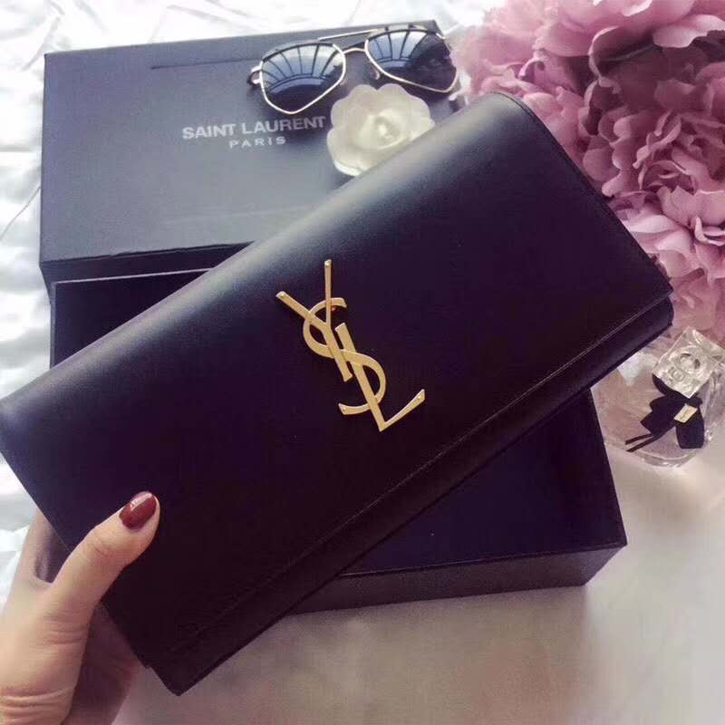 Saint Laurent YSL Women Kate Clutch Grain De Poudre Embossed - image 5
