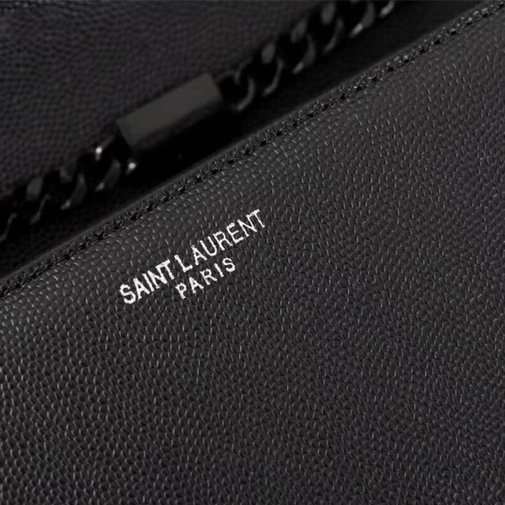Saint Laurent YSL Women Kate Medium Grain De Poudre Embossed-Black - image 10
