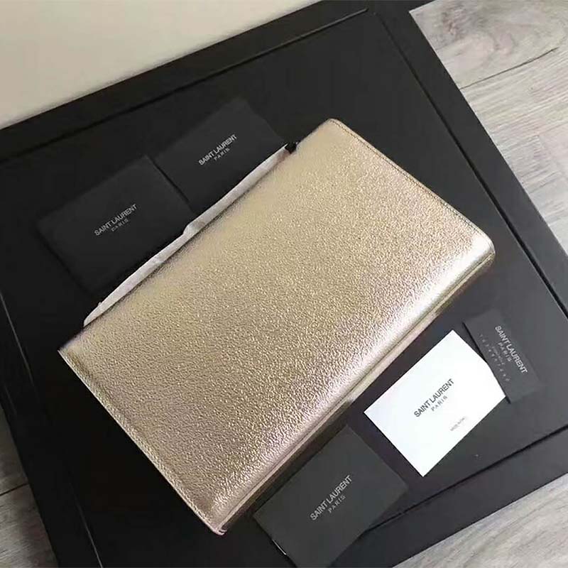 Side angle showing adjustable shoulder strap on Saint Laurent YSL Women Kate Medium