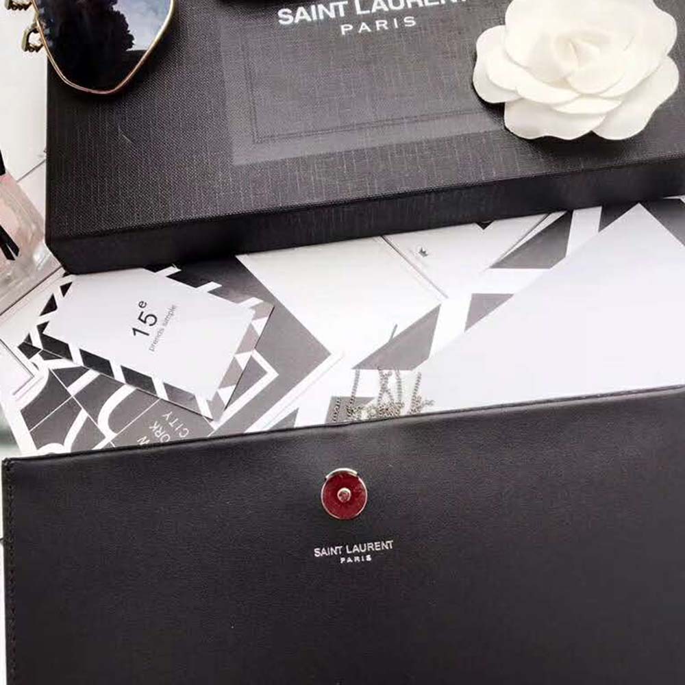 Saint Laurent YSL Women Kate Small With Tassel Smooth Leather-Black - image 10