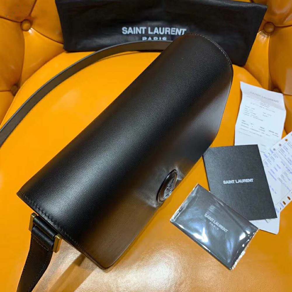 Saint Laurent YSL Women Le 61 Medium Saddle Bag Smooth-Black - image 6