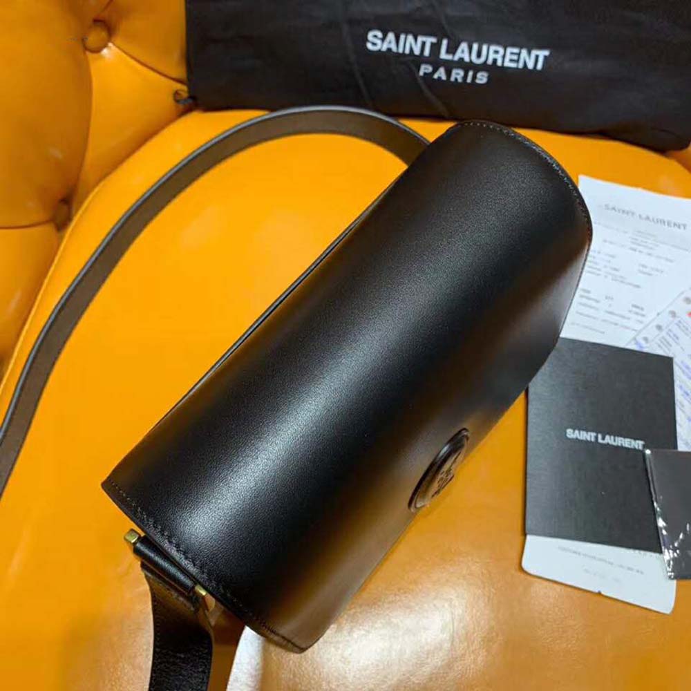 Saint Laurent YSL Women Le 61 Medium Saddle Bag Smooth-Black - image 8