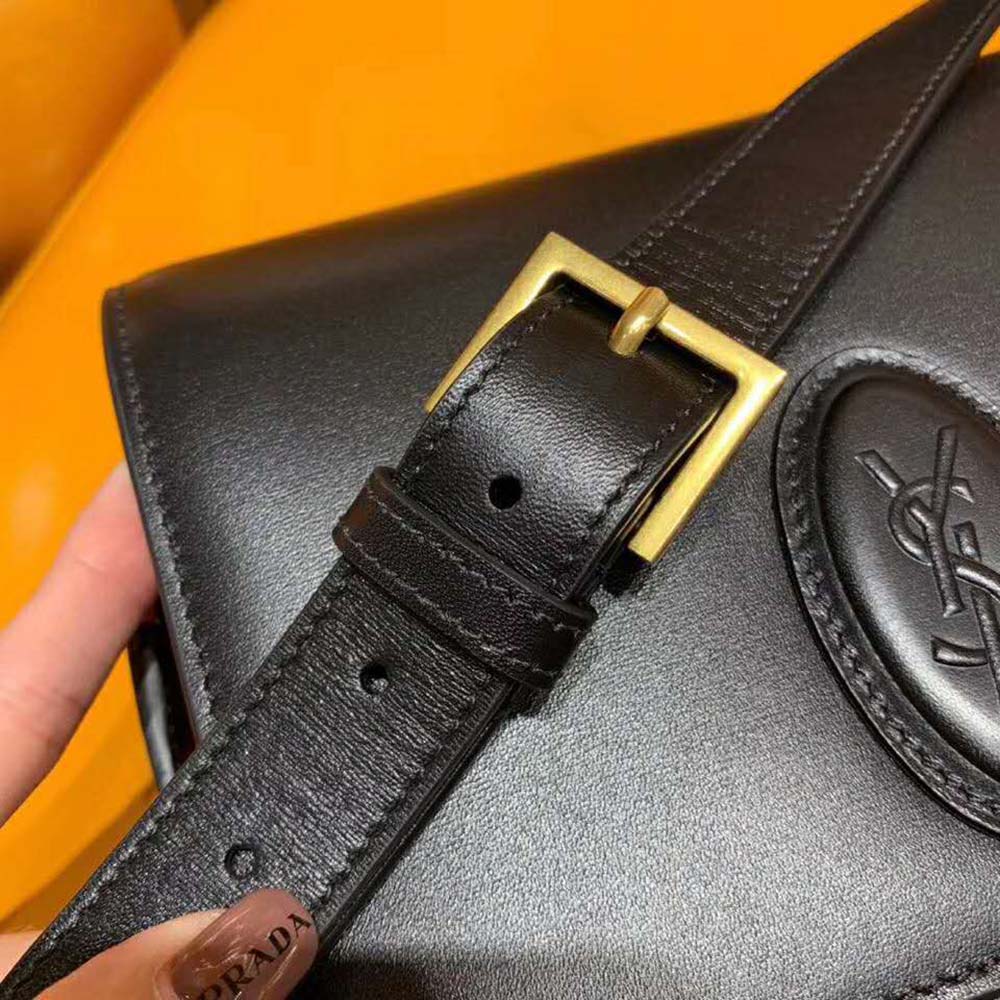 Saint Laurent YSL Women Le 61 Medium Saddle Bag Smooth-Black - image 11