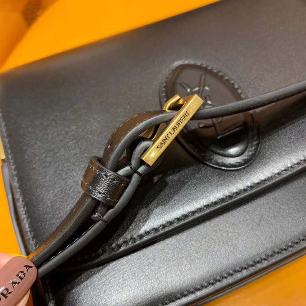 Saint Laurent YSL Women Le 61 Medium Saddle Bag Smooth-Black - image 10