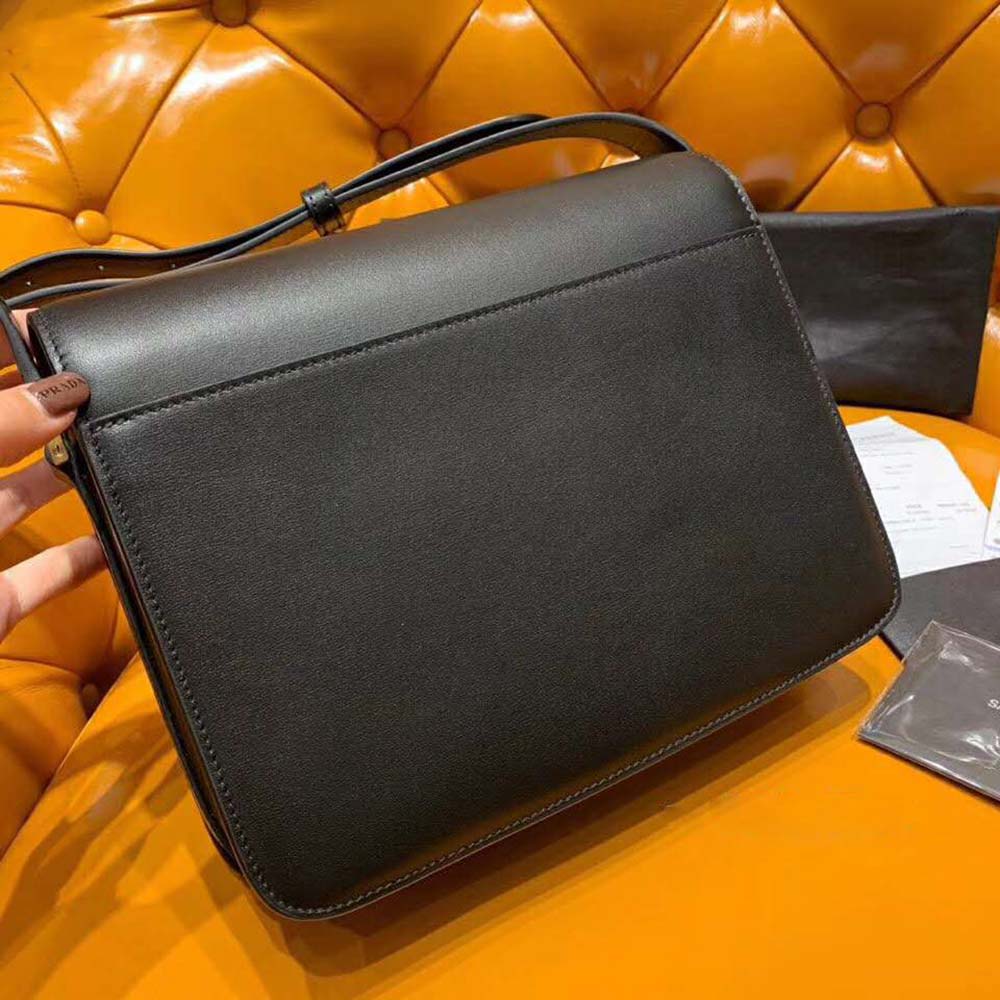 Saint Laurent YSL Women Le 61 Medium Saddle Bag Smooth-Black - image 4