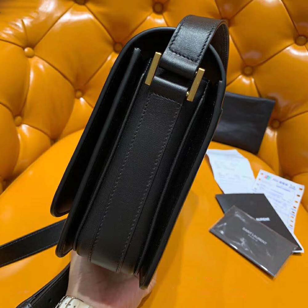 Saint Laurent YSL Women Le 61 Medium Saddle Bag Smooth-Black - image 7
