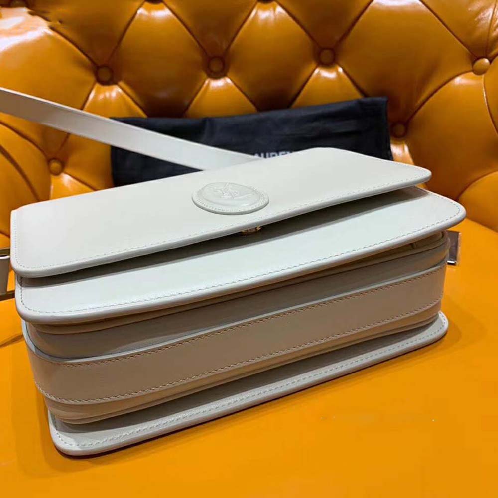 Saint Laurent YSL Women Le 61 Medium Saddle Bag Smooth-White - image 6
