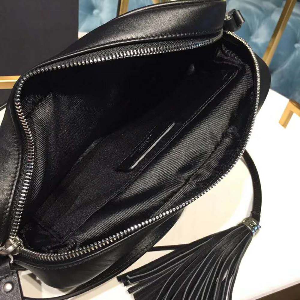 Saint Laurent YSL Women Lou Camera Bag Linen Canvas Leather - image 11