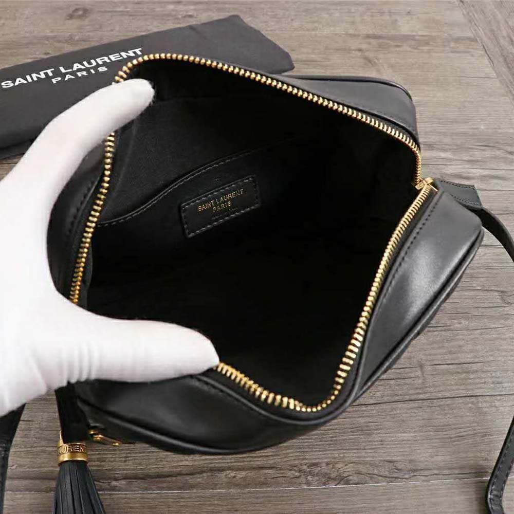 Saint Laurent YSL Women Lou Camera Bag Matelasse Leather-Gold - image 5