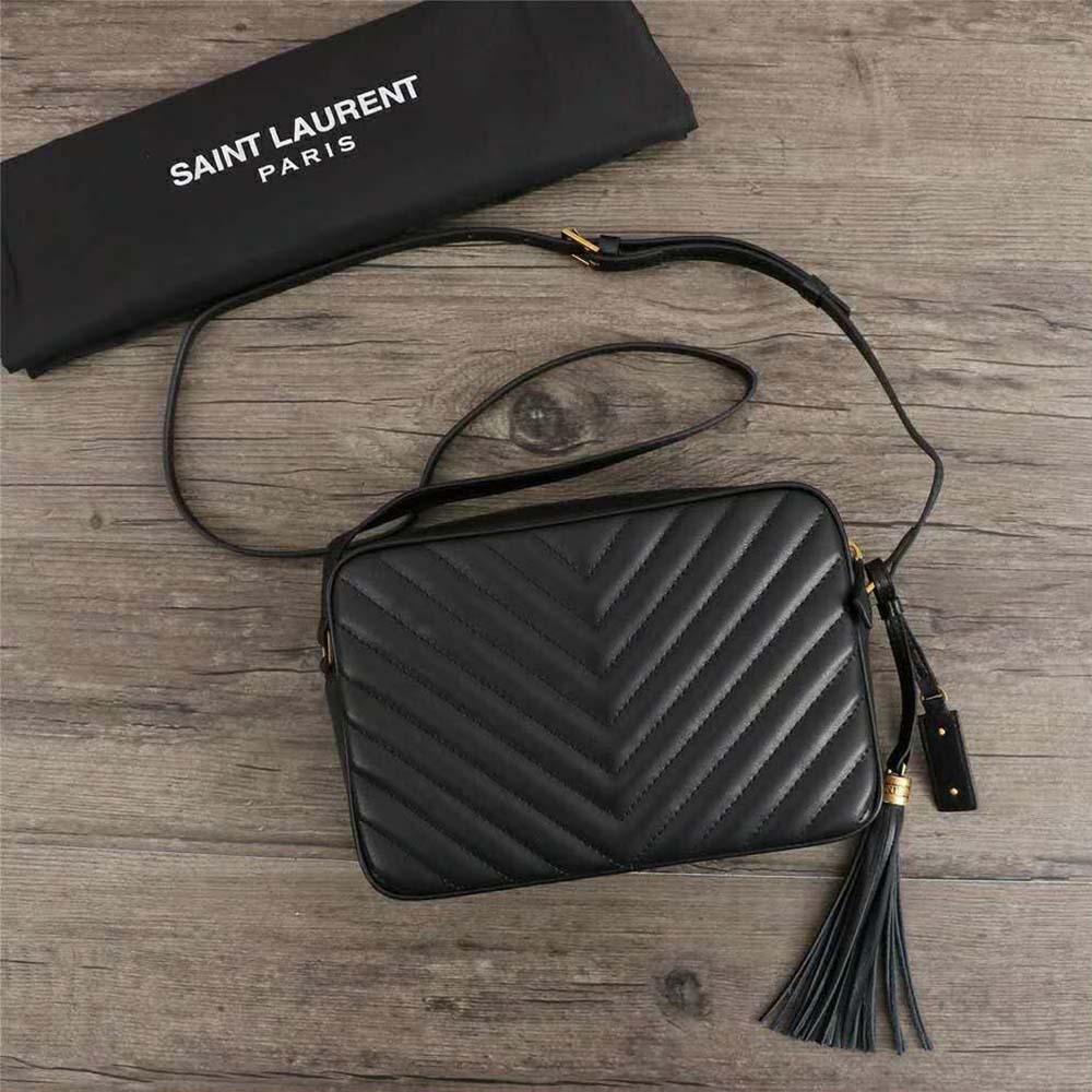 Saint Laurent YSL Women Lou Camera Bag Matelasse Leather-Gold - image 4