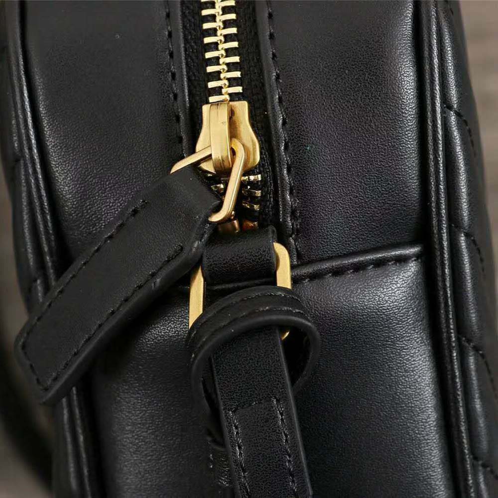 Saint Laurent YSL Women Lou Camera Bag Matelasse Leather-Gold - image 8