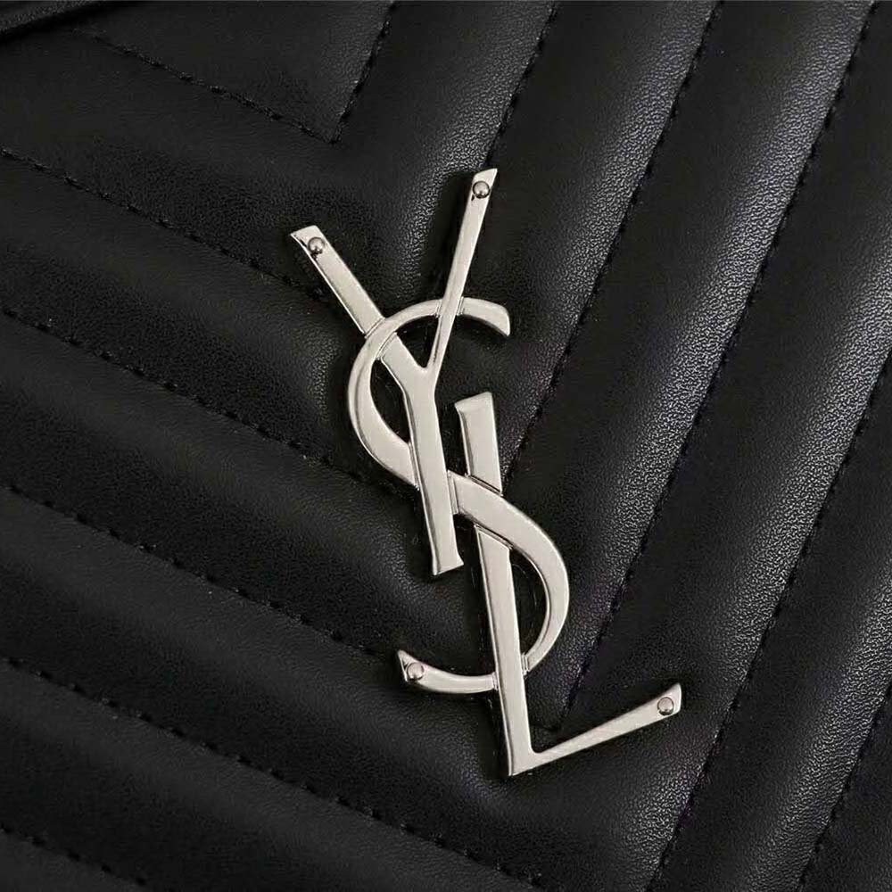 Saint Laurent YSL Women Lou Camera Bag Matelasse Leather-Silver - image 8