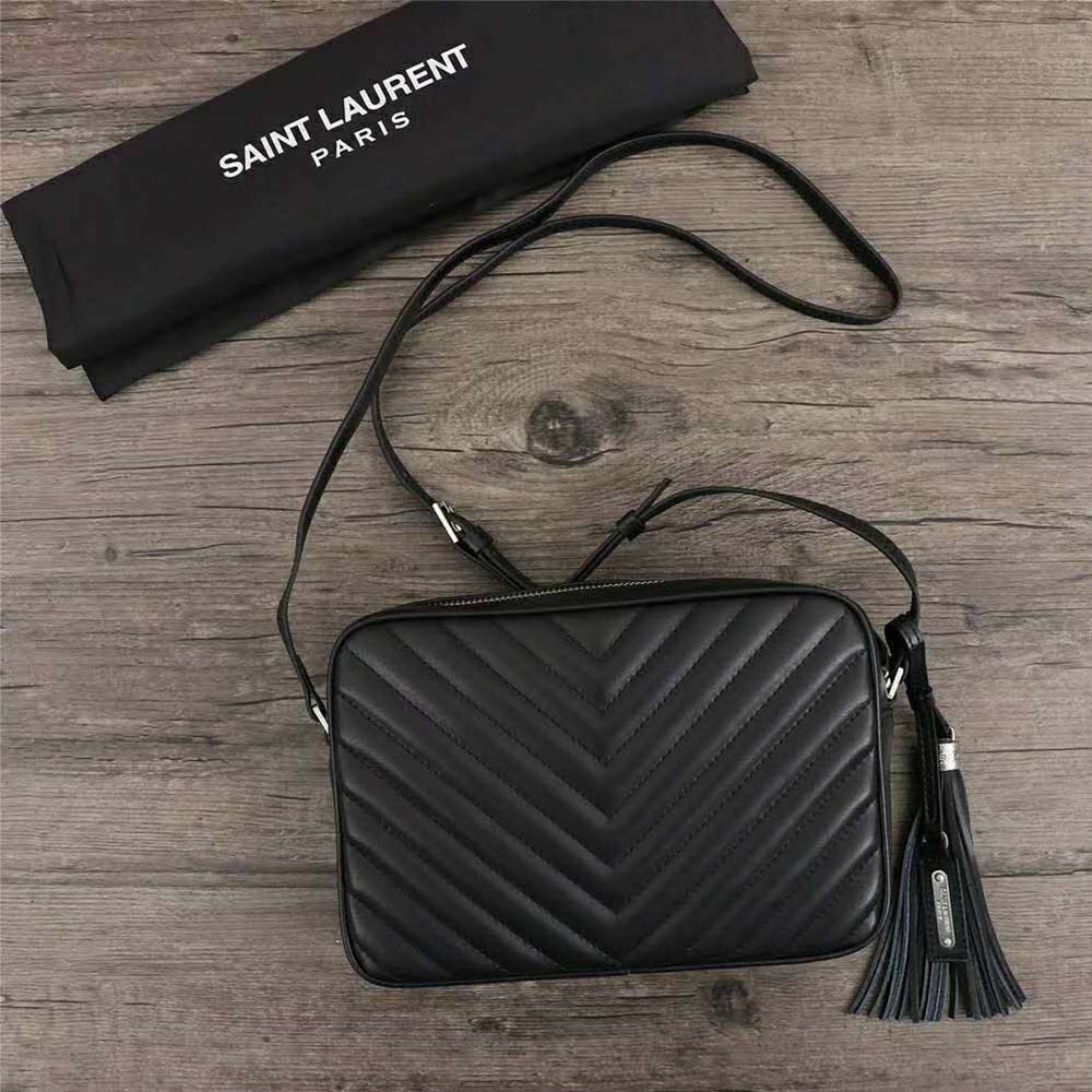 Saint Laurent YSL Women Lou Camera Bag Matelasse Leather-Silver - image 6