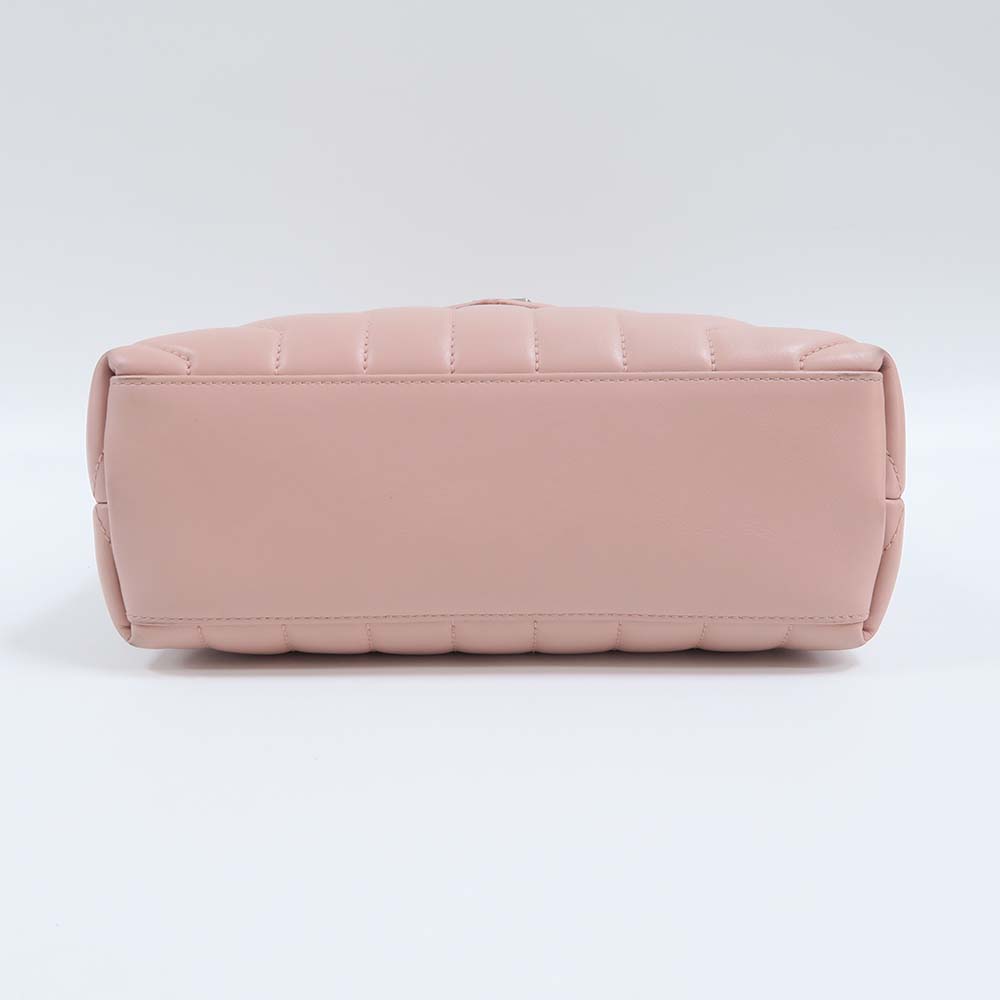 Saint Laurent YSL Women Loulou Small Matelasse Y Leather-Pink - image 5