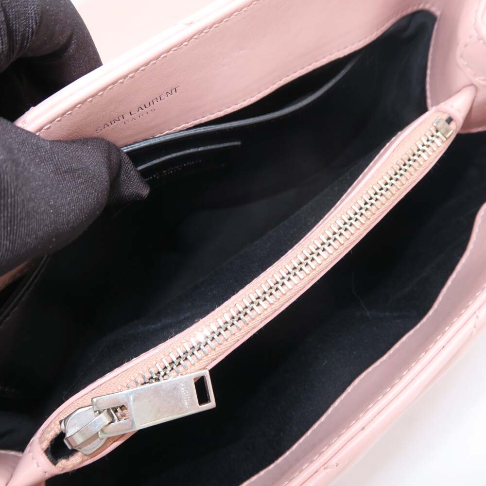 Saint Laurent YSL Women Loulou Small Matelasse Y Leather-Pink - image 6