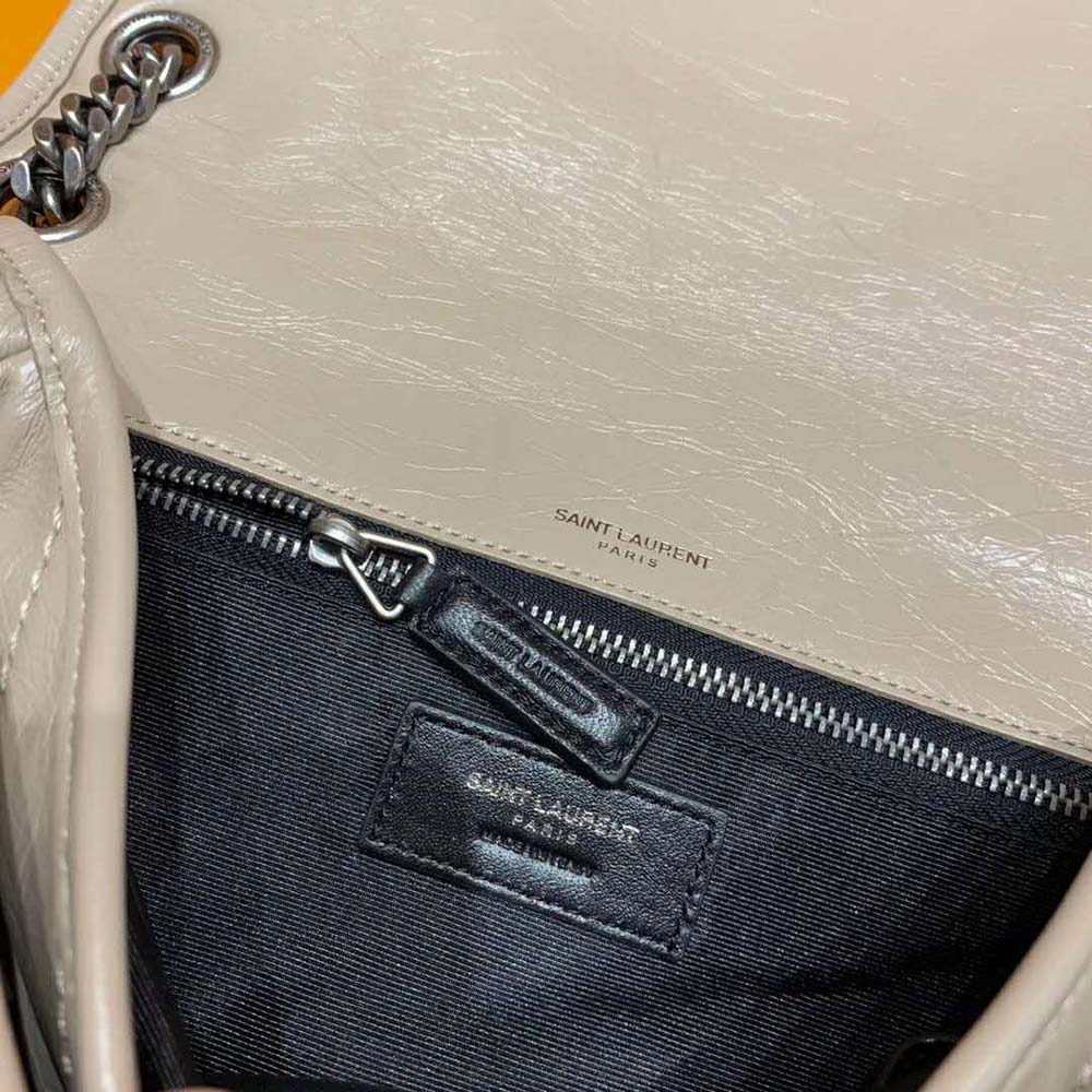 Saint Laurent YSL Women Medium Niki Bag Crinkled Vintage-Sandy - image 10