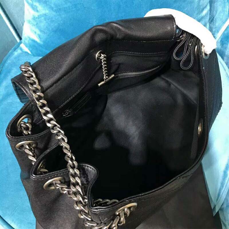 Saint Laurent YSL Women Medium Nolita Bag Vintage Leather-Black - image 6