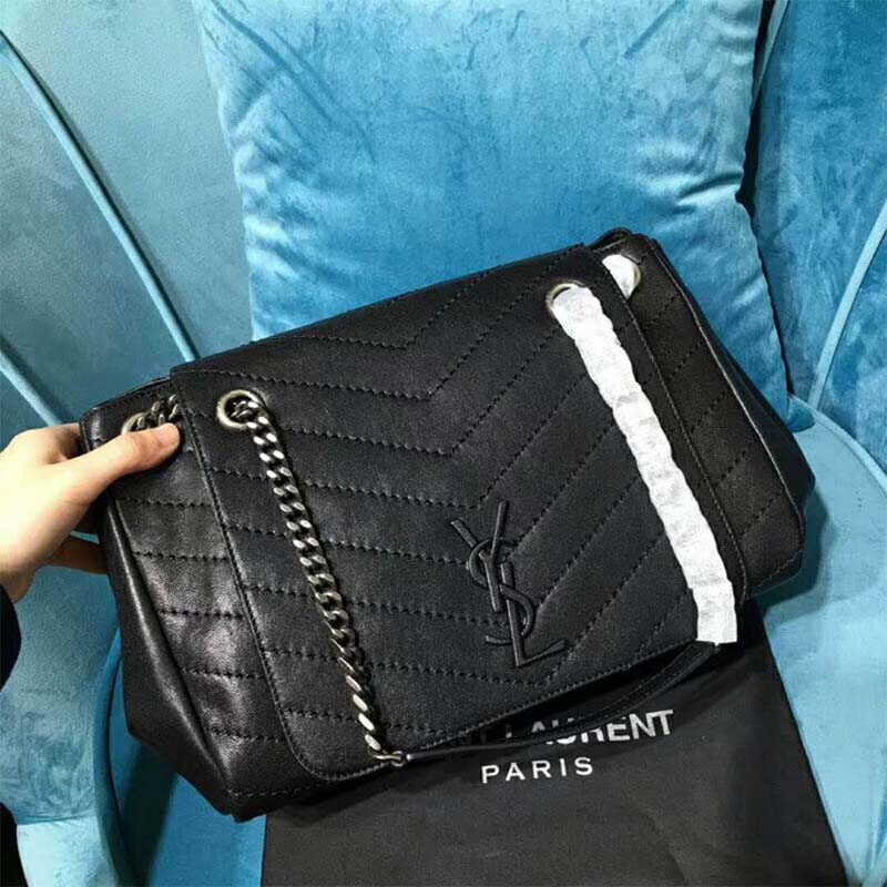 Saint Laurent YSL Women Medium Nolita Bag Vintage Leather-Black - image 5
