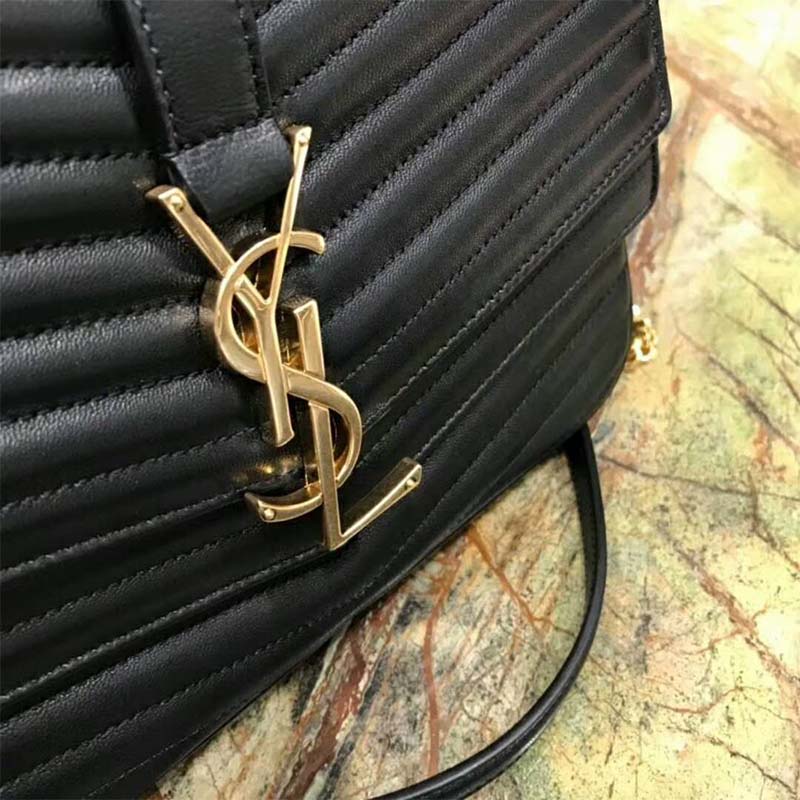 Saint Laurent YSL Women Medium Sulpice in Quilted Lambskin-Black - image 8