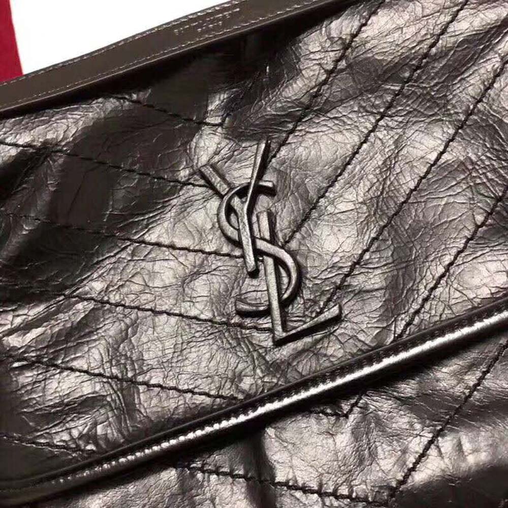 Saint Laurent YSL Women Niki Large in Vintage Leather-Black - image 10