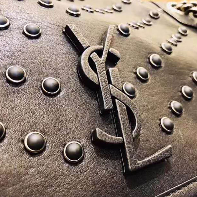 Saint Laurent YSL Women Niki Medium Vintage Leather All Over Studs - image 5